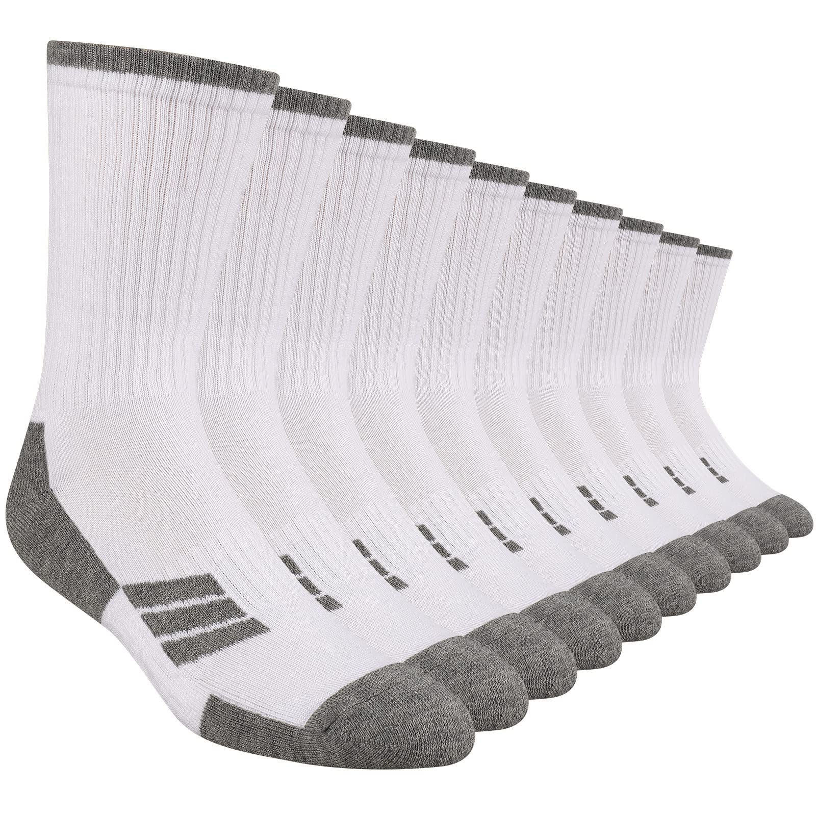 Heatuff Mens Moisture Wicking Heavy Cushion Crew Socks