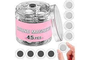 VNDUEEY 45 Pcs Round Whiteboard Magnets For Refrigerator