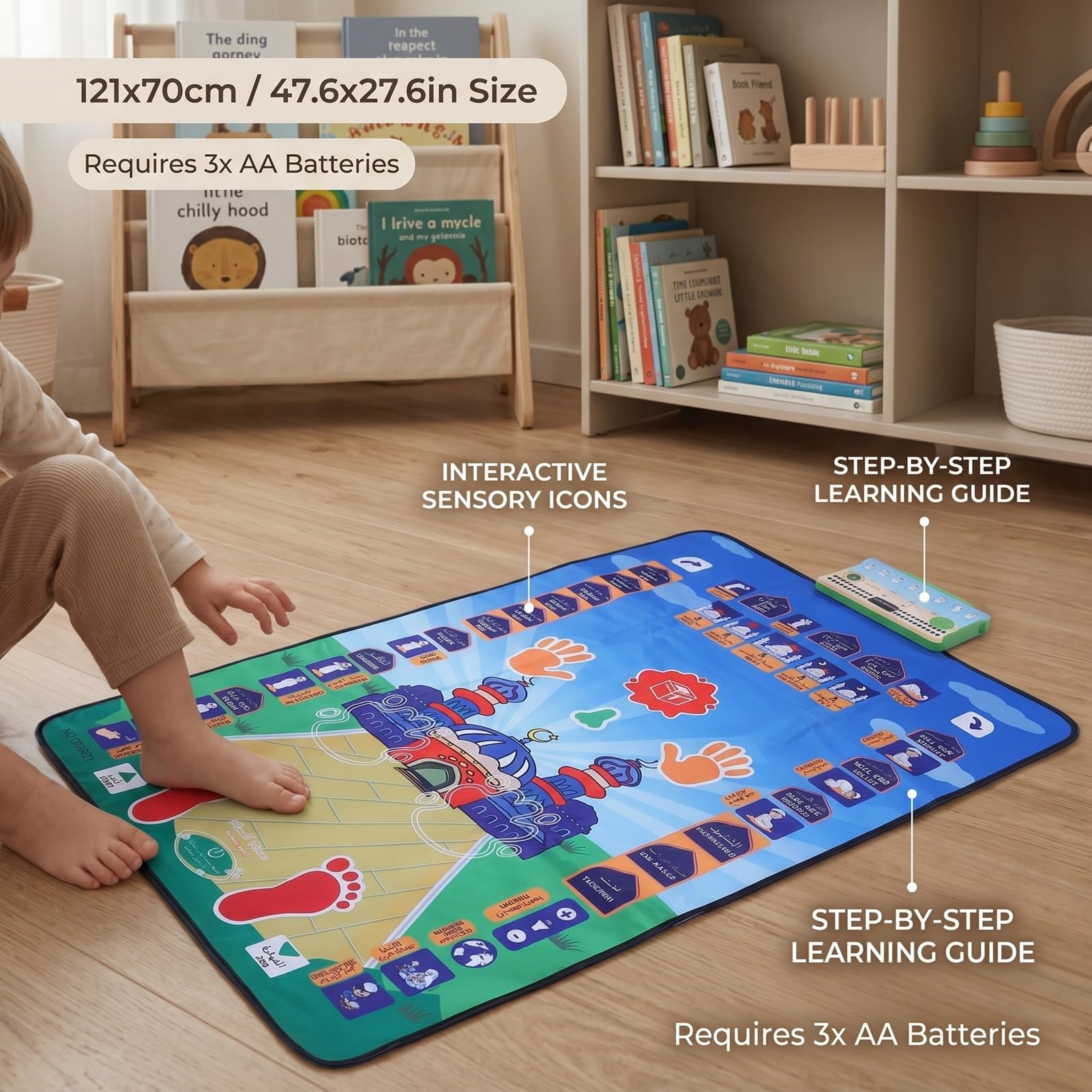 Intelligente Spielteppich für, Zweisprachige Lernmatte, für Kinderzimmer