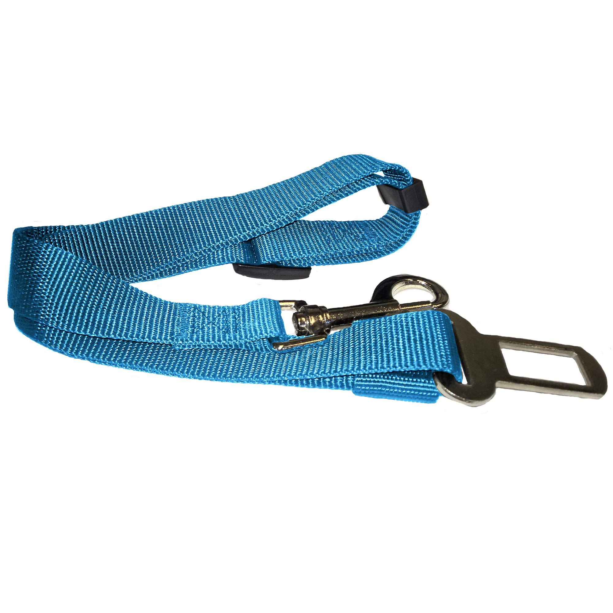 Furhaven Adjustable Pet Seat Belt for Cars & Standard Vehicles - Lagoon Blue, One Size