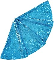 Vista 22 de ShinyBeauty - Falda de árbol de Navidad bordada y con lentejuelas de 24.0 pulgadas, falda de árbol de Navidad de poliéster para decoración de Navidad