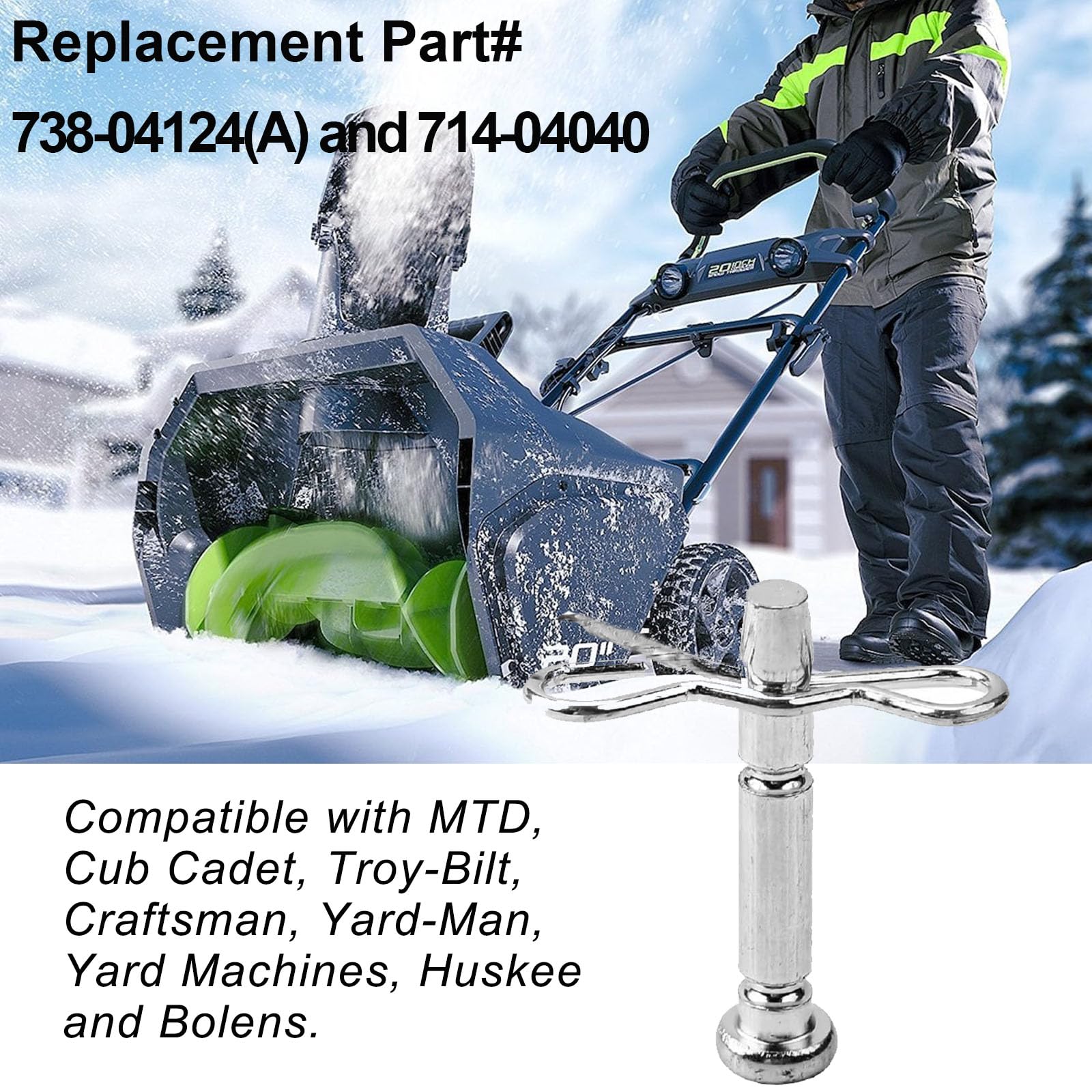 Perni Di Taglio E Perni Di Ricambio Wabjtam Cub Cadet Per Spazzaneve Mtd 738 04124 E 714 04040 Oroargento~p155060563 - Foto 9