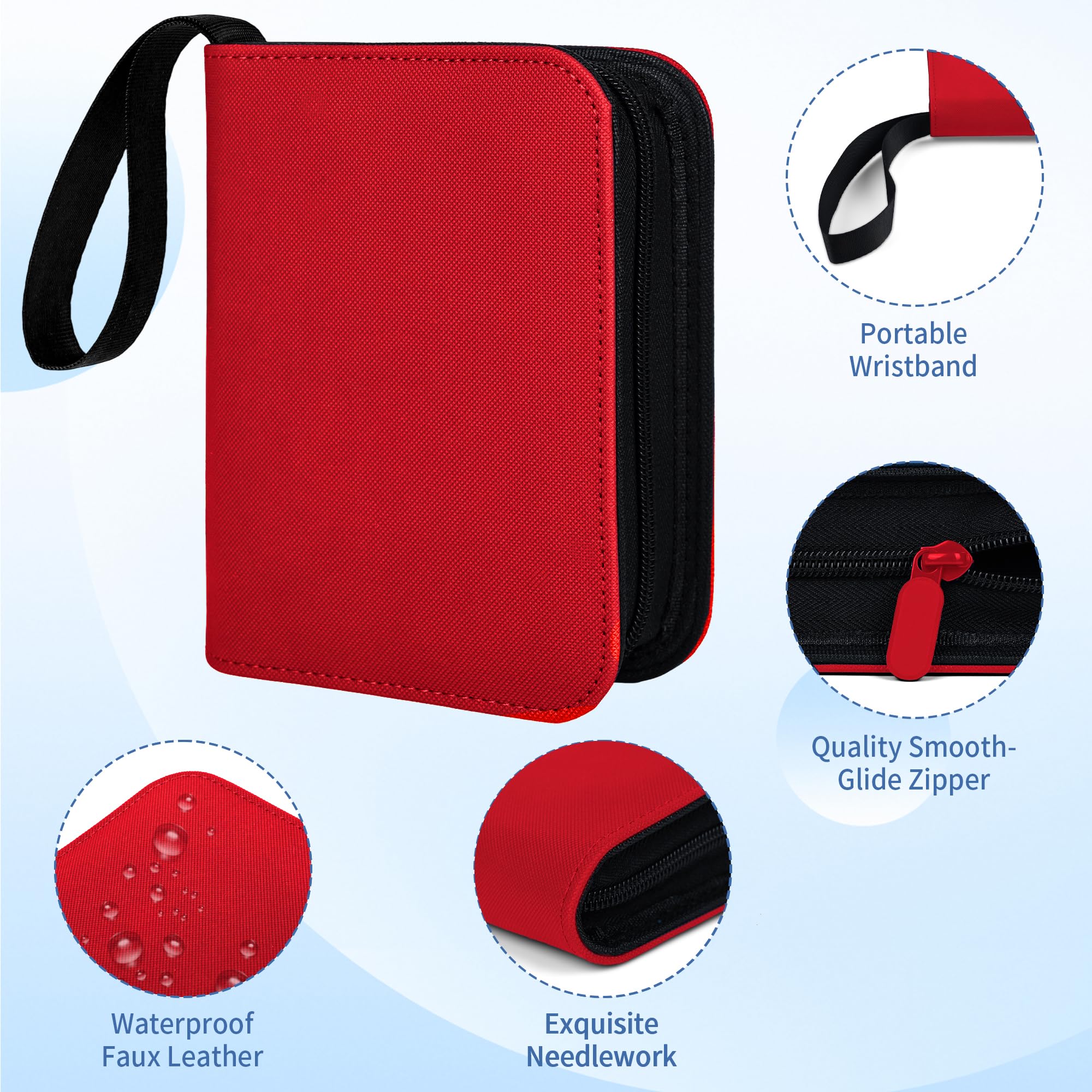 Carpeta de 1 bolsillo con 40 bolsillos, un bolsillo, mini álbum de tarjetas intercambiables, carpeta de tarjetas pequeñas de cuero de diamante para cargadores superiores rígidos de 3 x 4