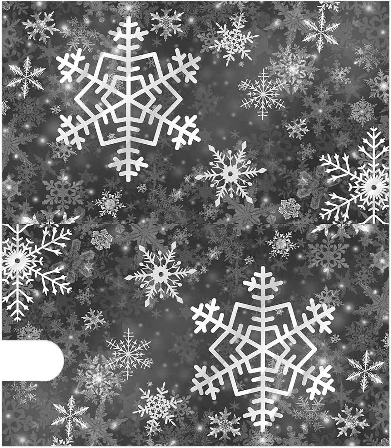 Texupday Winter Snowflakes Decoration Mailbox Cover with Magnetic Strip Christmas Mailbox Wraps Post Letter Box Cover Standard Size 21" X 18" for Garden Outdoor Yard Decor (Gray)