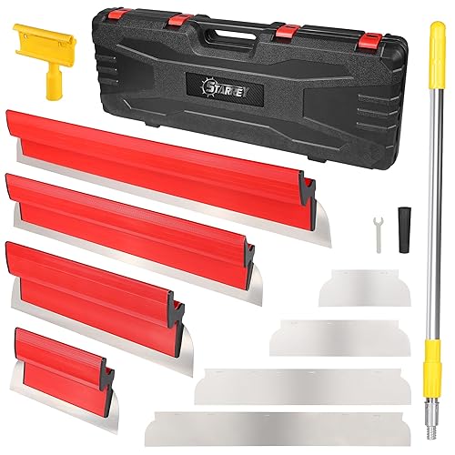 Drywall Skimming Blade Set with 30" - 48" Extension Handle