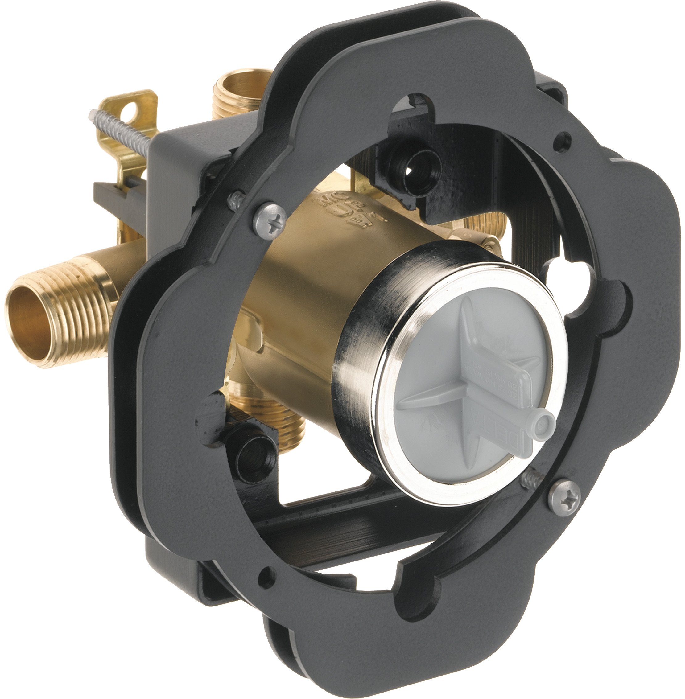 Delta Faucet R10000-UNWS MultiChoice Universal Tub and Shower Valve Body for Tub Faucet Trim Kits (with Screwdriver Stops and Thin Wall Mounting Kit)