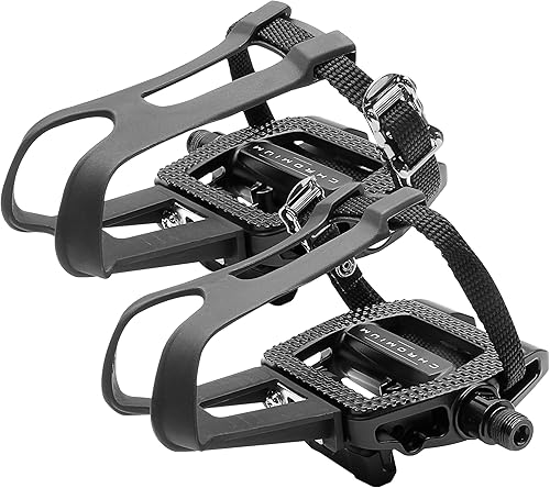 BV Shimano SPDLook Delta - Pedales de bicicleta compatibles con 916 pulgadas con clips para los dedos del pie, pedales de pelotón para zapatos