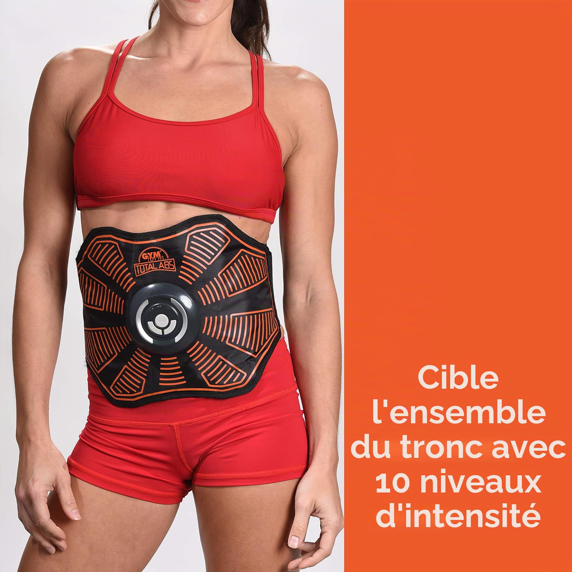 Gymform High Street TV Ceinture abdominale pour tonifier les muscles abdominaux et renforcer les muscles du ventre Noir
