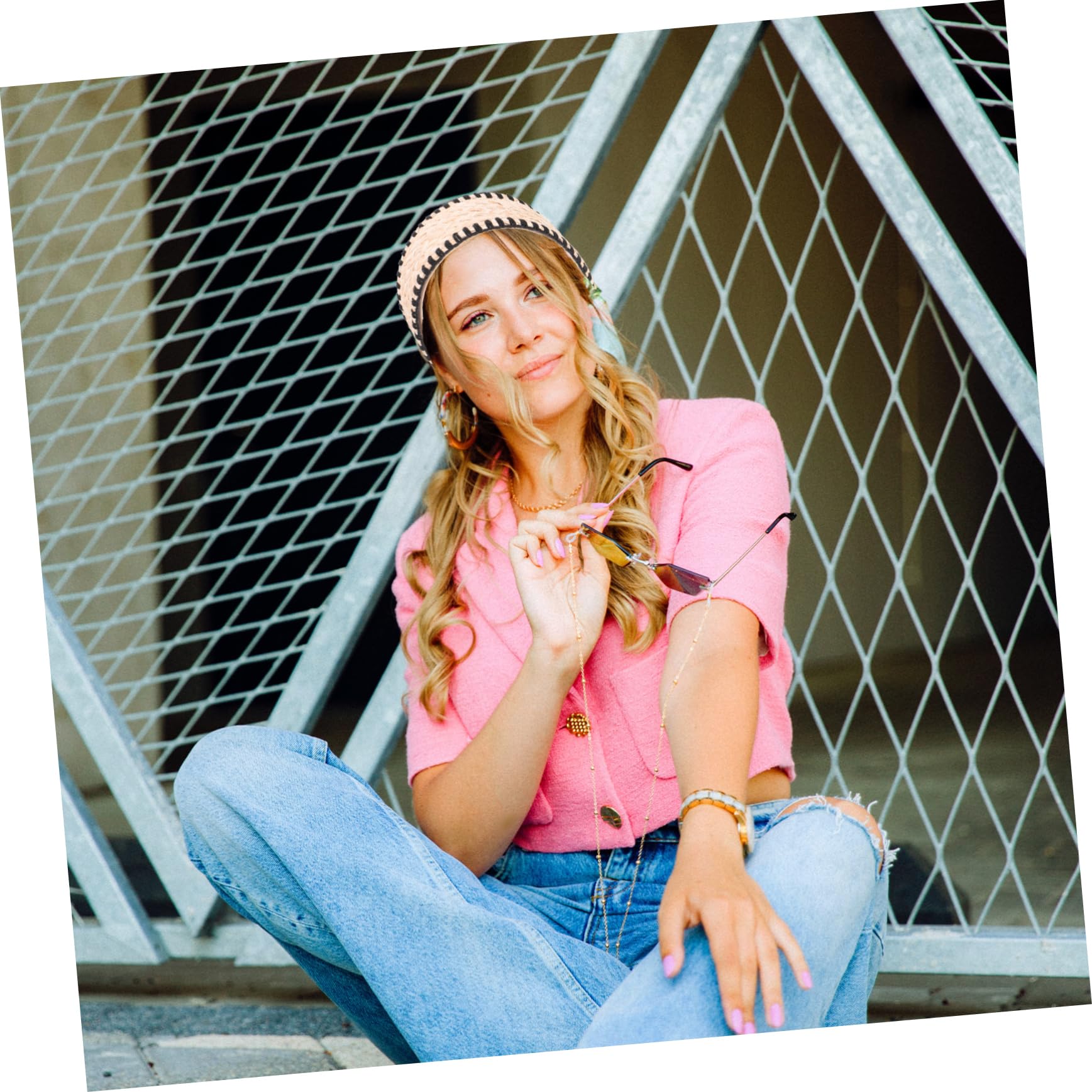 FRCOLOR 3 Set Di Accessori Per Donne E Ragazze Fasce Annodate Fasce Intrecciate Accessori Per Ricci Alla Moda 2 Pezzi * 3