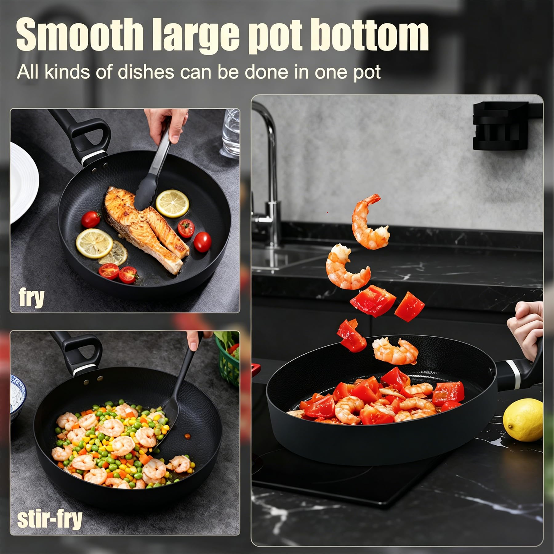 KALAWW Nonstick Ceramic Skillet - 12 Inch -4 KALAWW Nonstick Ceramic Skillet - 12 Inch -4