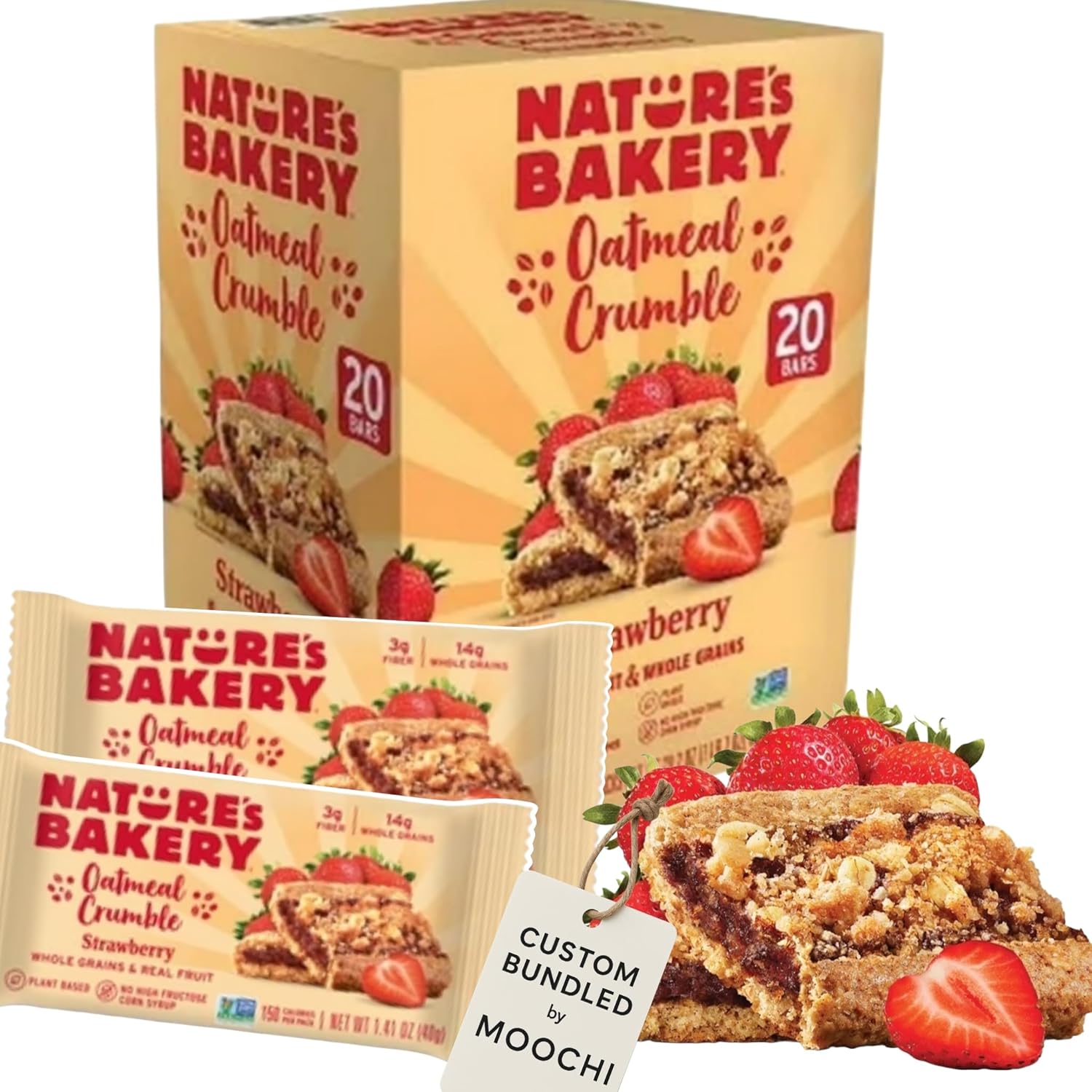 Nature's Bakery Oatmeal Crumble Strawberry, 2 oz. (20 unidades)