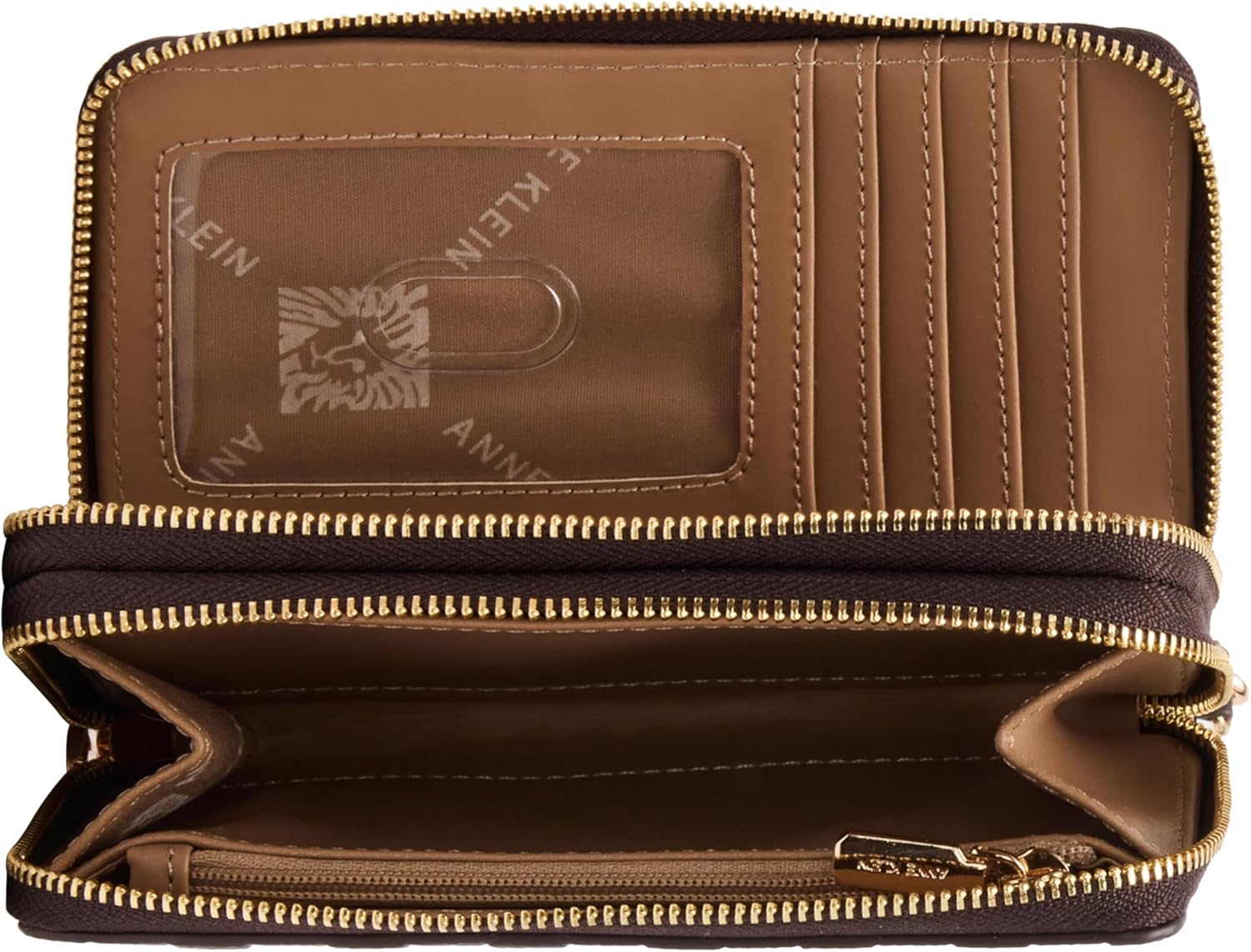 Anne Klein Women's Embossed Double Zip Around Wallet