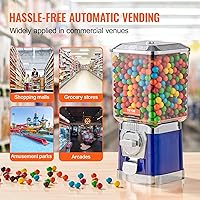 Vista 6 de VEVOR Máquina expendedora, banco de chicles clásico, máquina de chicles y caramelos de gran capacidad de carga, minimáquinas expendedoras, máquina