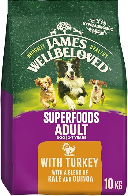 James Wellbeloved Superfoods Adult Turkey with Kale and Quinoa 10 Kg