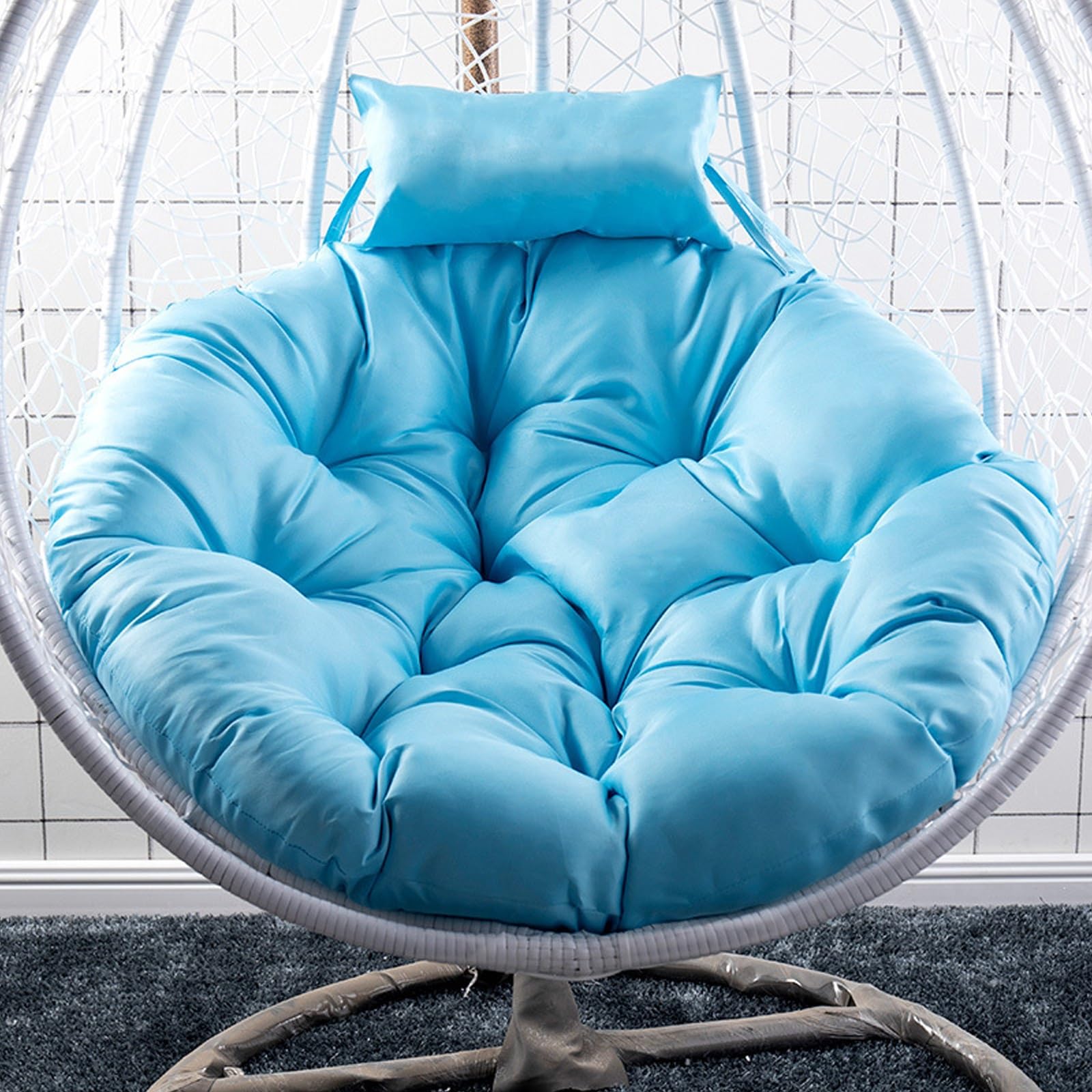 Bei Egg Chair Cush - Cuscino di ricambio per sedia a dondolo da 90 cm, per sedia a uovo girevole, tavolo da appendere, cuscino per sedile