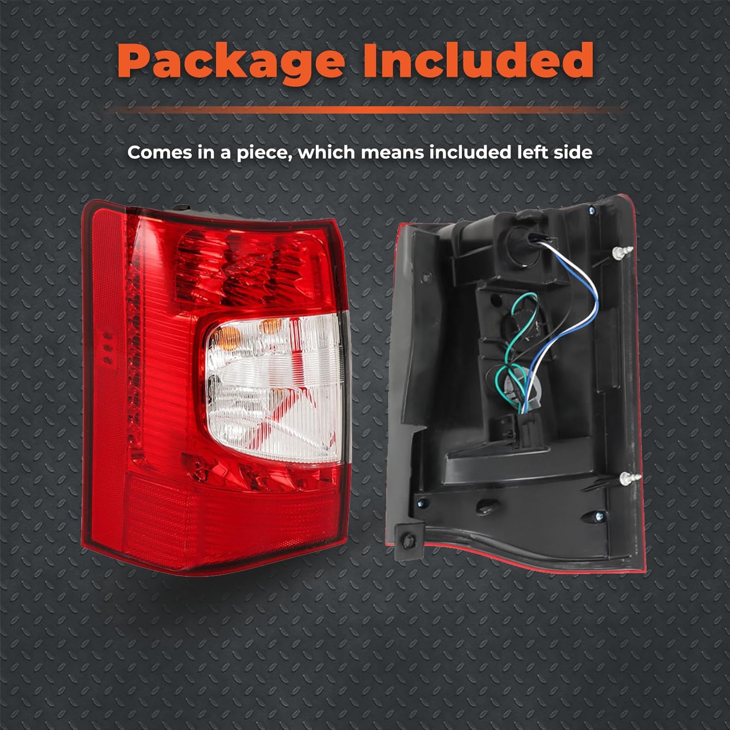 labwork Outer Tail Lamp Light Replacement for Town and Country 2011-2016 Red Lens Driver Side Brake Light CH2800198
