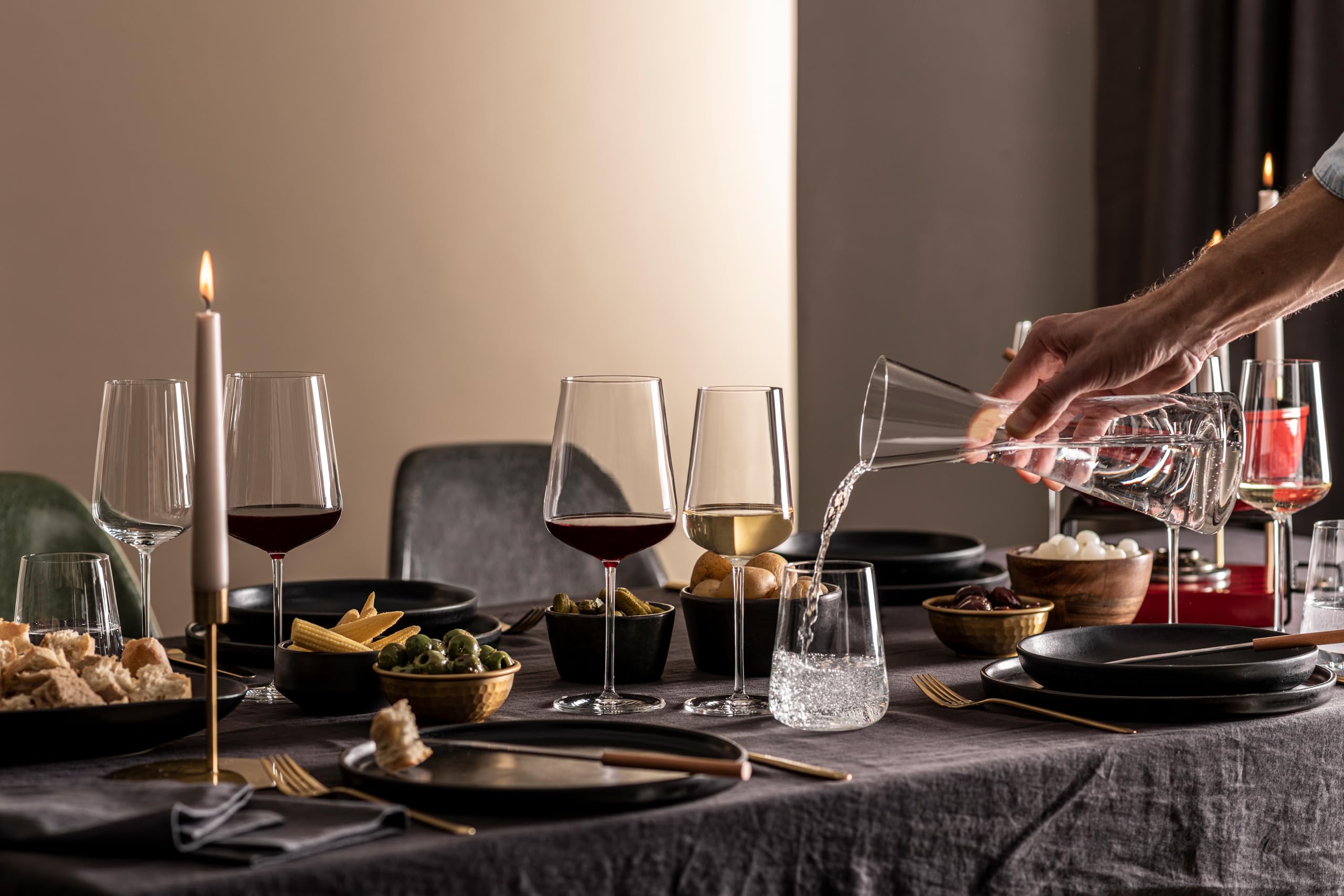 Zwiesel Glas Vervino Kristallglas, 473 ml, Weinglas ohne Stiel, transparent, 4 Stück