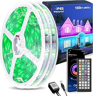 100FT Waterproof Outdoor RGB LED Strip Lights