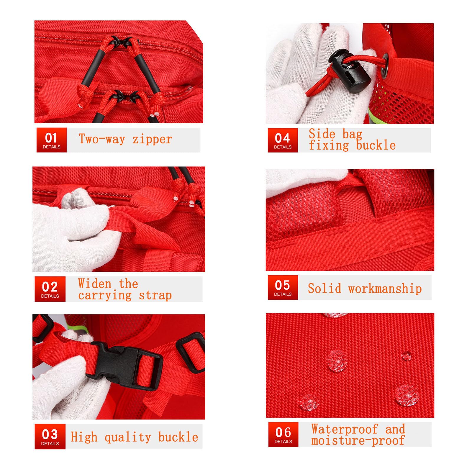 Mochila de emergencia vacía, Bolsa de primeros auxilios grande, Mochila de rescate para bomberos Búsqueda y RescueTools, Para el hogar y el trabajo, senderismo, campamento.