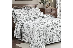 EVENHUG Black and White King Quilt: A Sophisticated Touch to Your Bedroom