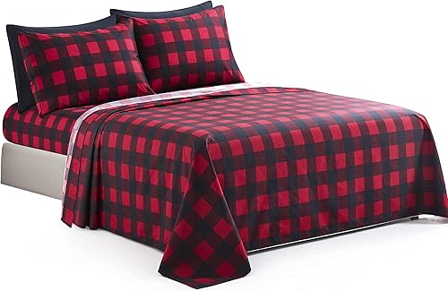 Miniatura 8 de Marina Decoration Ropa de cama ultra suave y sedosa con bolsillo profundo, rayón derivado de bambú para todas las estaciones, juego de sábanas de 6