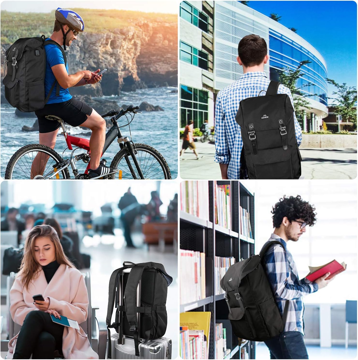 Buy 1 get 1 MATEIN Travel Laptop Backpack, Large School outdoor Rucksack Backpack for Men Women,Lightweight Bookbag with USB Charging Port,Casual Hiking Daypack Fit 17 Inch Laptop (Black) Crazy Deals MATEIN Travel Laptop Backpack, Large School outdoor Rucksack Backpack for Men Women,Lightweight Bookbag with USB Charging Port,Casual Hiking Daypack Fit 17 Inch Laptop (Black)
