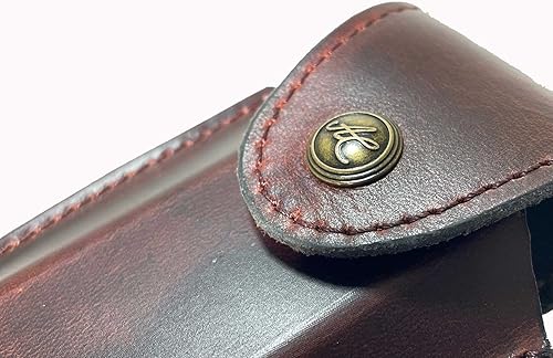 Miniatura 7 de Funda de piel auténtica personalizada, compatible con Victorinox, navaja suiza (5-8 capas) Huntsman, Swiss Champ, Hiker, Climber, con trabilla para