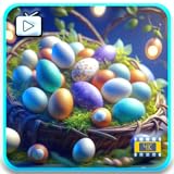 Easter Egg Glow Dreams – Colorful Easter Eggs Abstracts with Gentle Spring Ambience Fire TV Screensaver