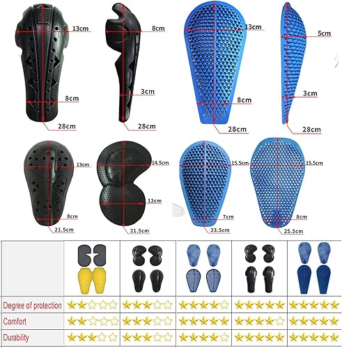 Miniatura 6 de Pantalones de ciclismo transpirables para motocicleta, leggings de tela de malla, transpirable, ventilado, resistente al desgaste (color negro,