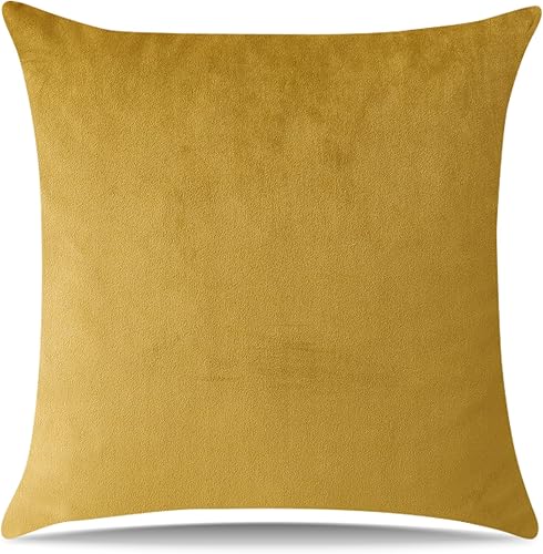 Miniatura 9 de Artscope Fundas de almohada cuadradas de terciopelo de lujo súper suaves, decorativas, fundas de cojín para sofá, dormitorio, decoración de