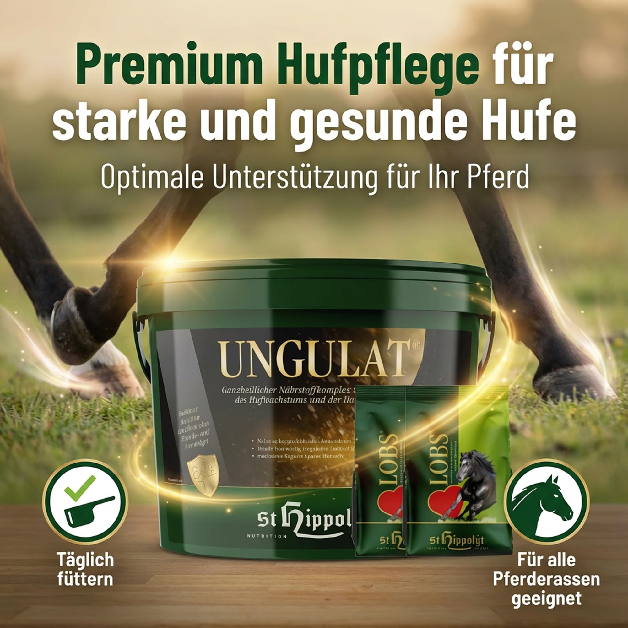 St. Hippolyt Ungulat - Cubo de recompensa (10 kg, 2 x 1 kg)