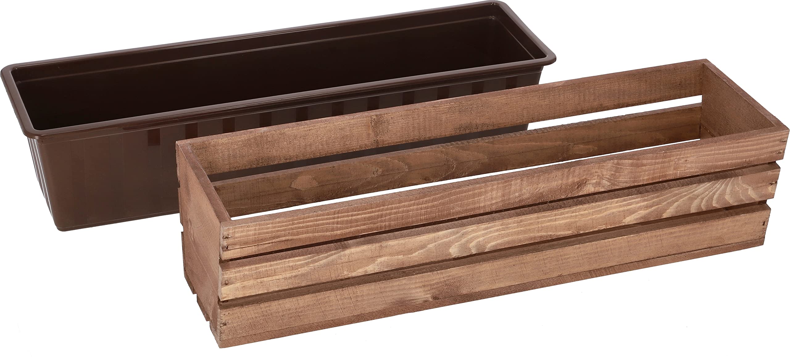 KOTARBAU® Jardiniere Extérieur, Bac à Fleurs, avec Insert Plastique