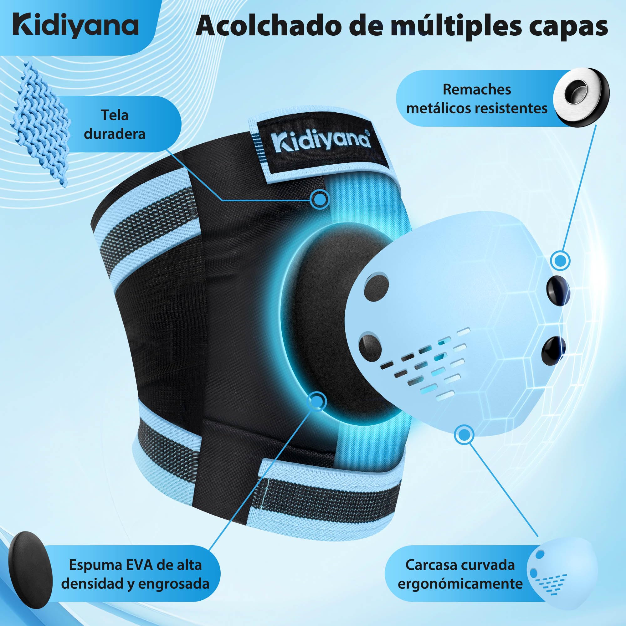 Casco Infantil - Casco Infantil Ligero con Carcasa Dura de ABS y Espuma EPS, Ajustable y Transpirable para Bicicleta, Patinete, Scooter y Patines en línea