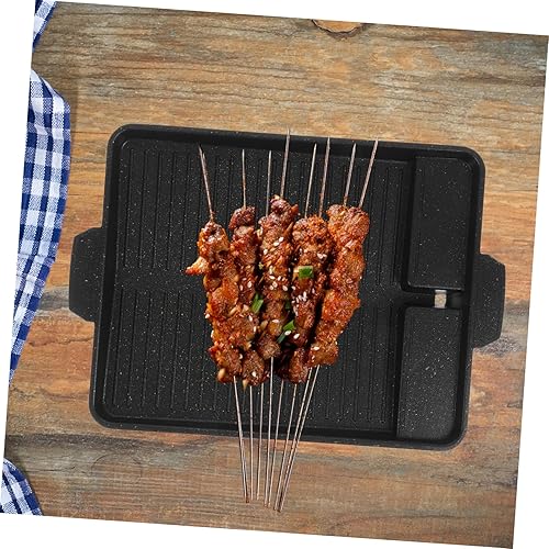 Miniatura 4 de Angoily Bandeja para hornear de piedra médica para barbacoa, placa de parrilla antiadherente, sartenes antiadherentes, revestimiento antiadherente,