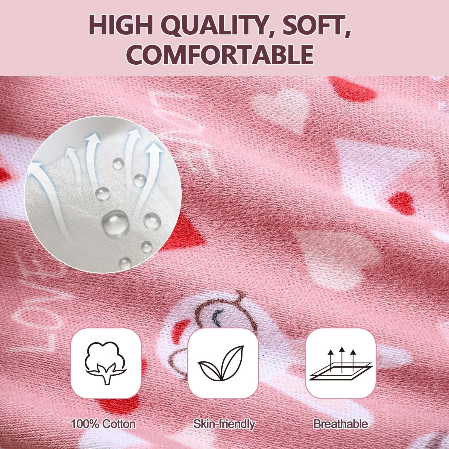 MOEMOE BABY Training Underwear 10 Packs Absorbent Potty Training Pants for Boys and Girls Cotton Pee Pants 2-9T - Image 3