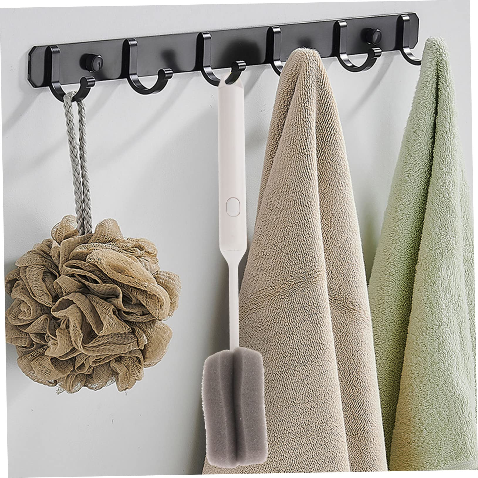 Cepillo de esponja suave para botellas y platos, limpiador doméstico desmontable para platos, cuello, botellas y viajes, cepillo de limpieza eficaz para cocina y uso doméstico