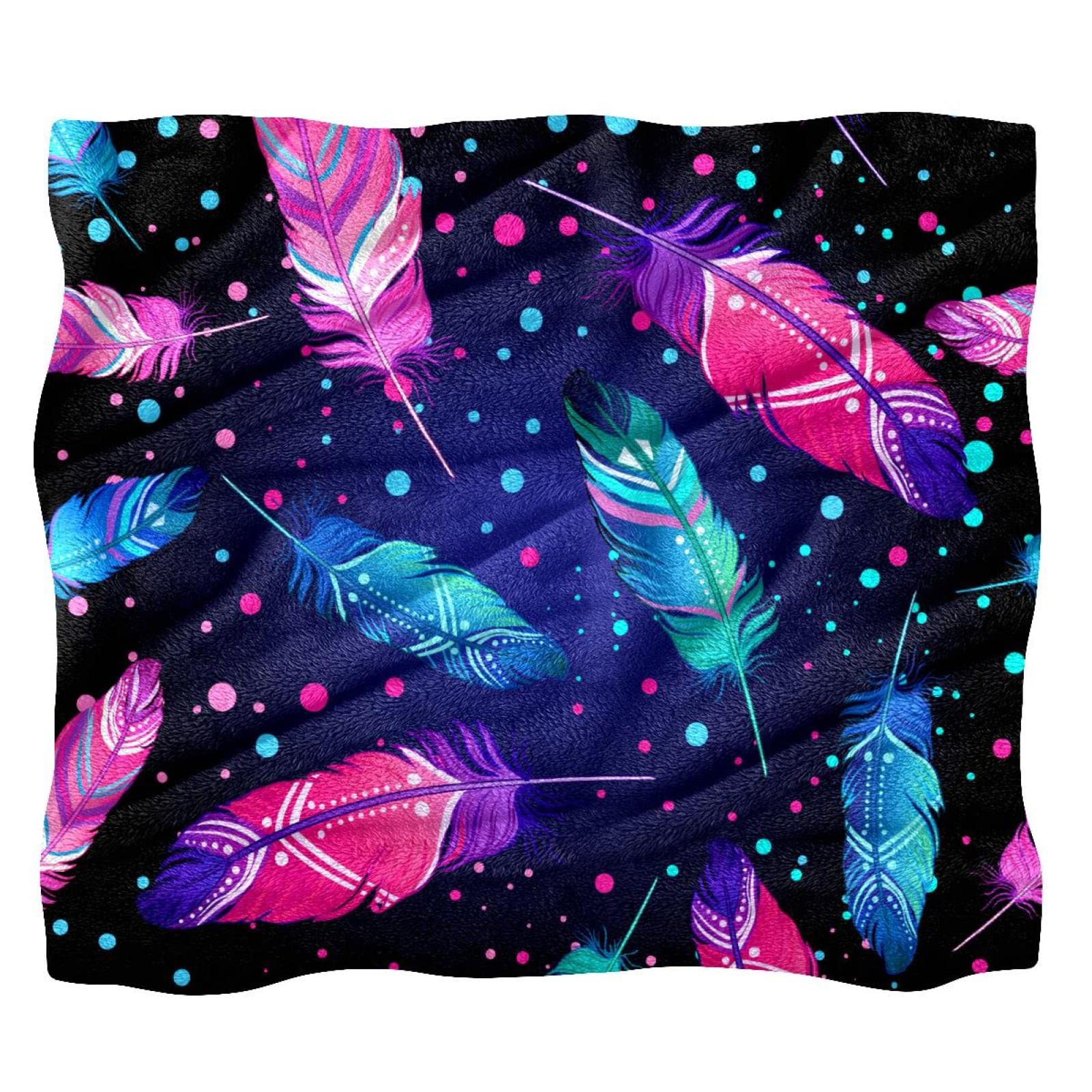Couverture polaire colorée pour canapé ou lit plaid douillet chaud et respirant
