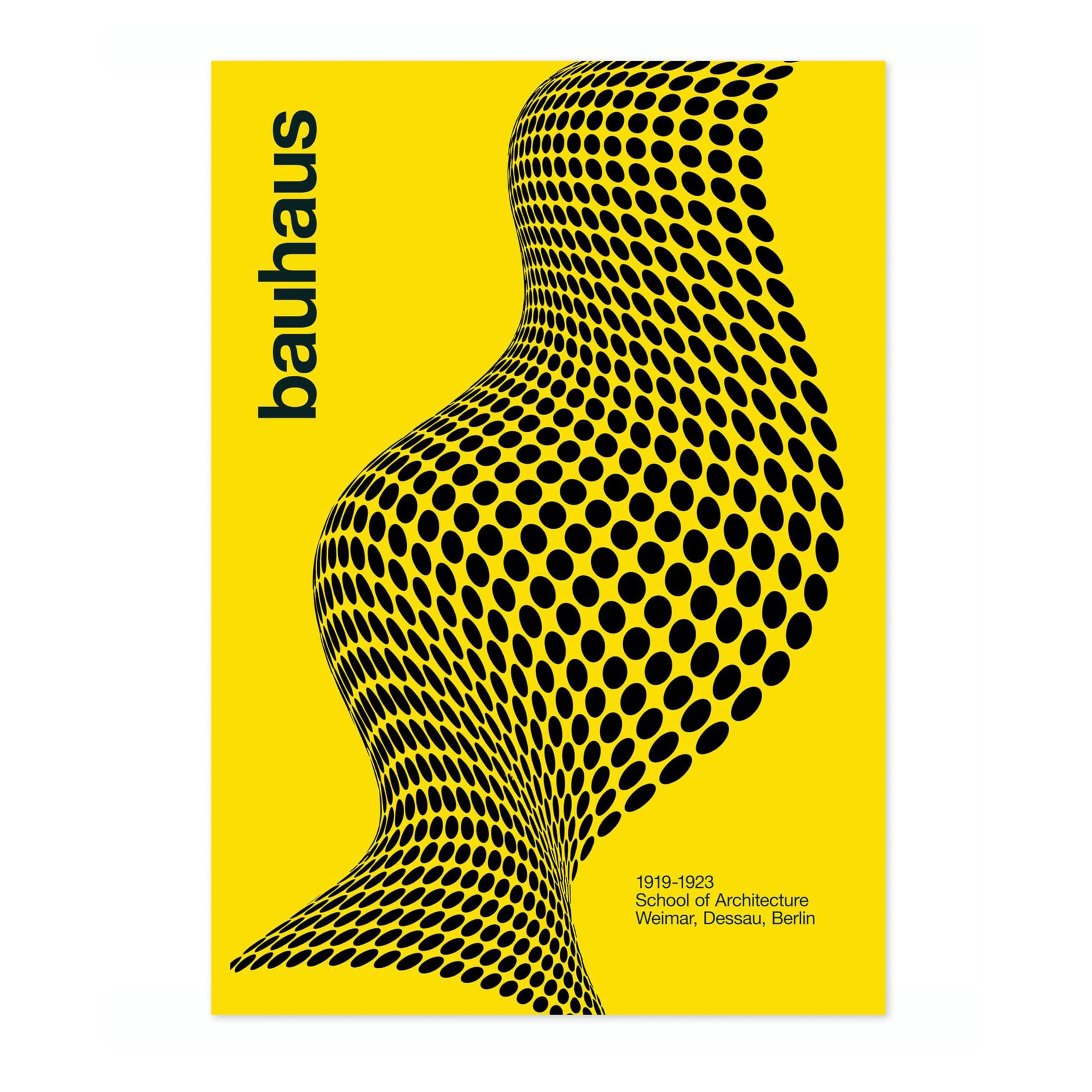 Architectural Form Poster, Bauhaus Mid-Century Modern Print, Retro Abstract Wall Art, A2 (Print Only) - 59.4x42cm โ image 1