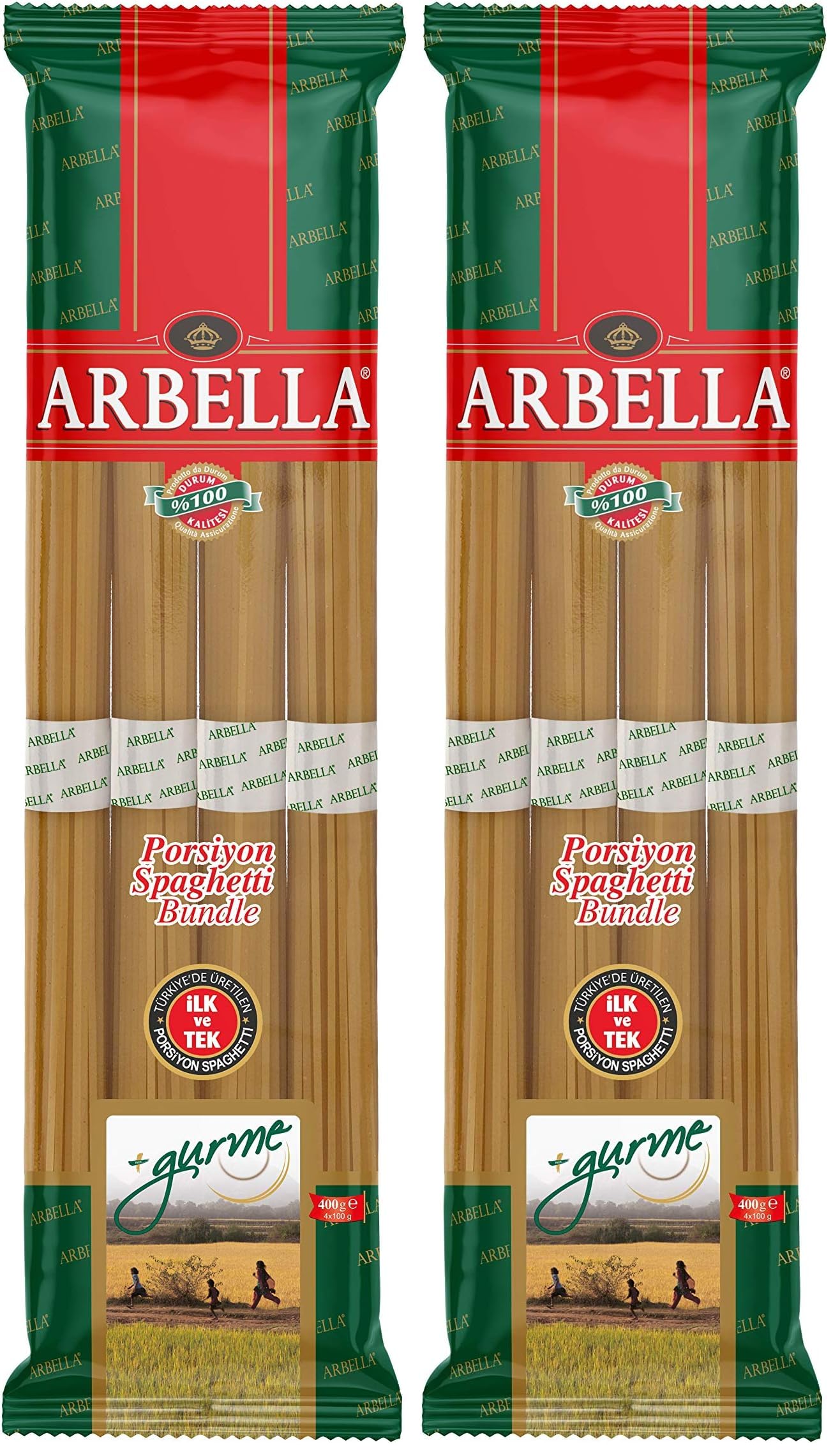 Arbella Bundle Spaghetti Makarna, 400 gr (2 paketi)