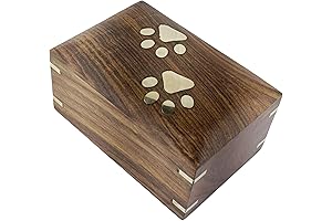 Ashes Box: Rosewood Pet Urn Box for Cherished Pet Memories