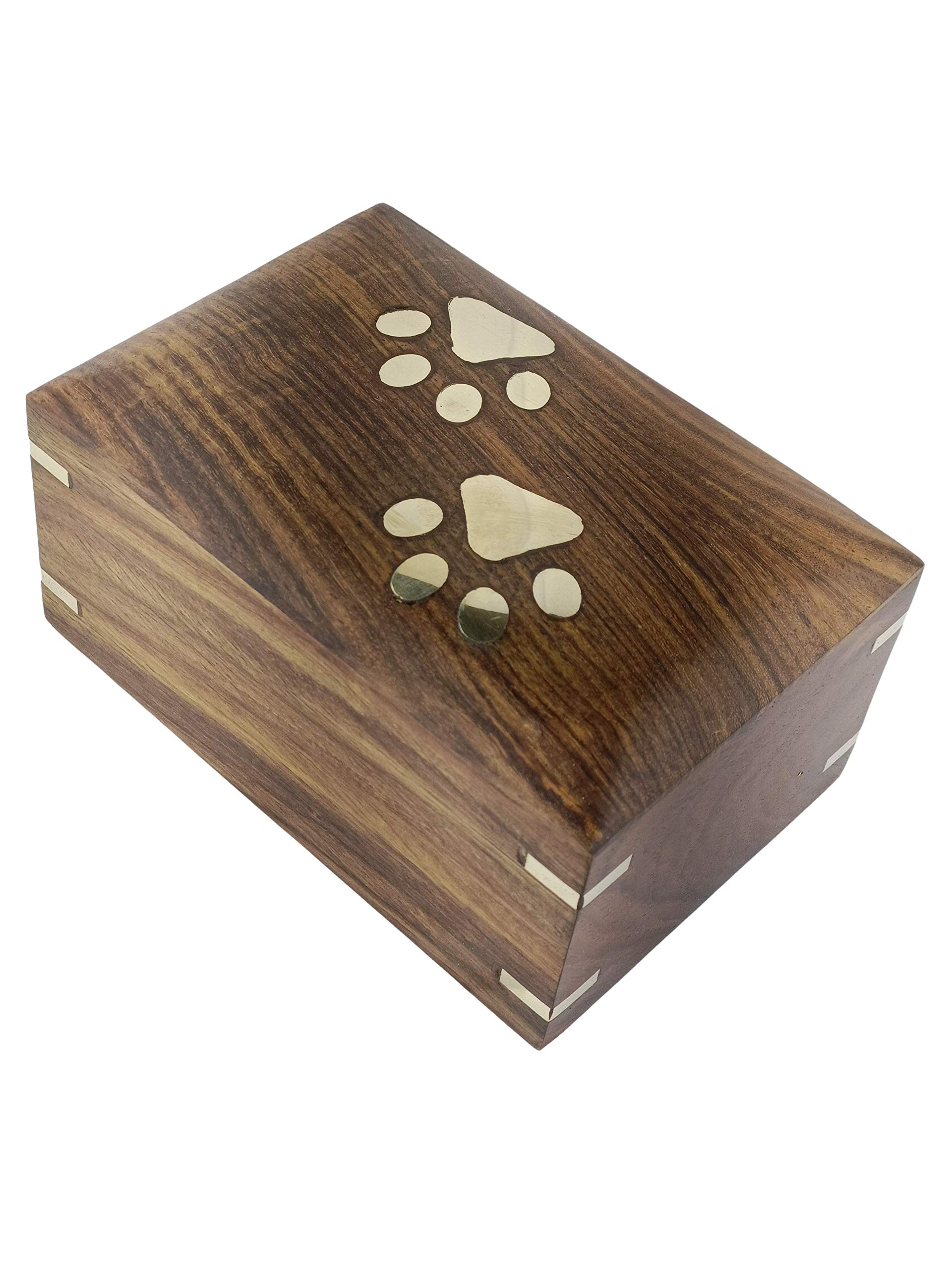 Pet Urn Box - Peaceful Pet Memorial Keepsake Urn for Dogs,Cats (Small : 6