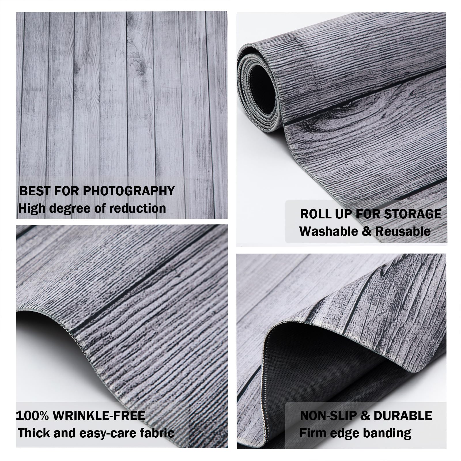 kate 背景　マット Amazon | Kate 写真撮影用フロアマット グレーウッドフロア