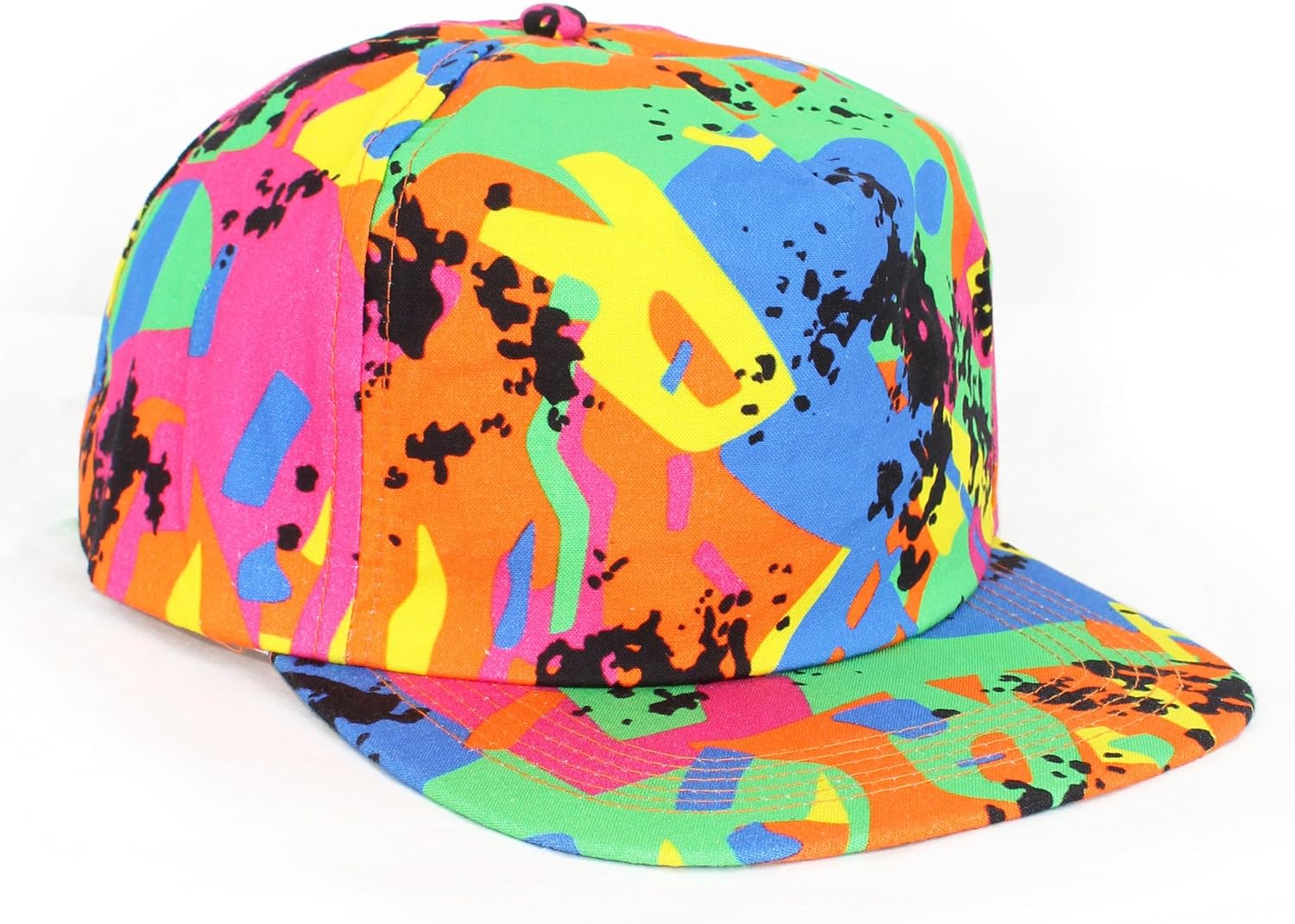 Agora Fresh Prince Snapback Hat Neon 90s Party Cap Costume 80s