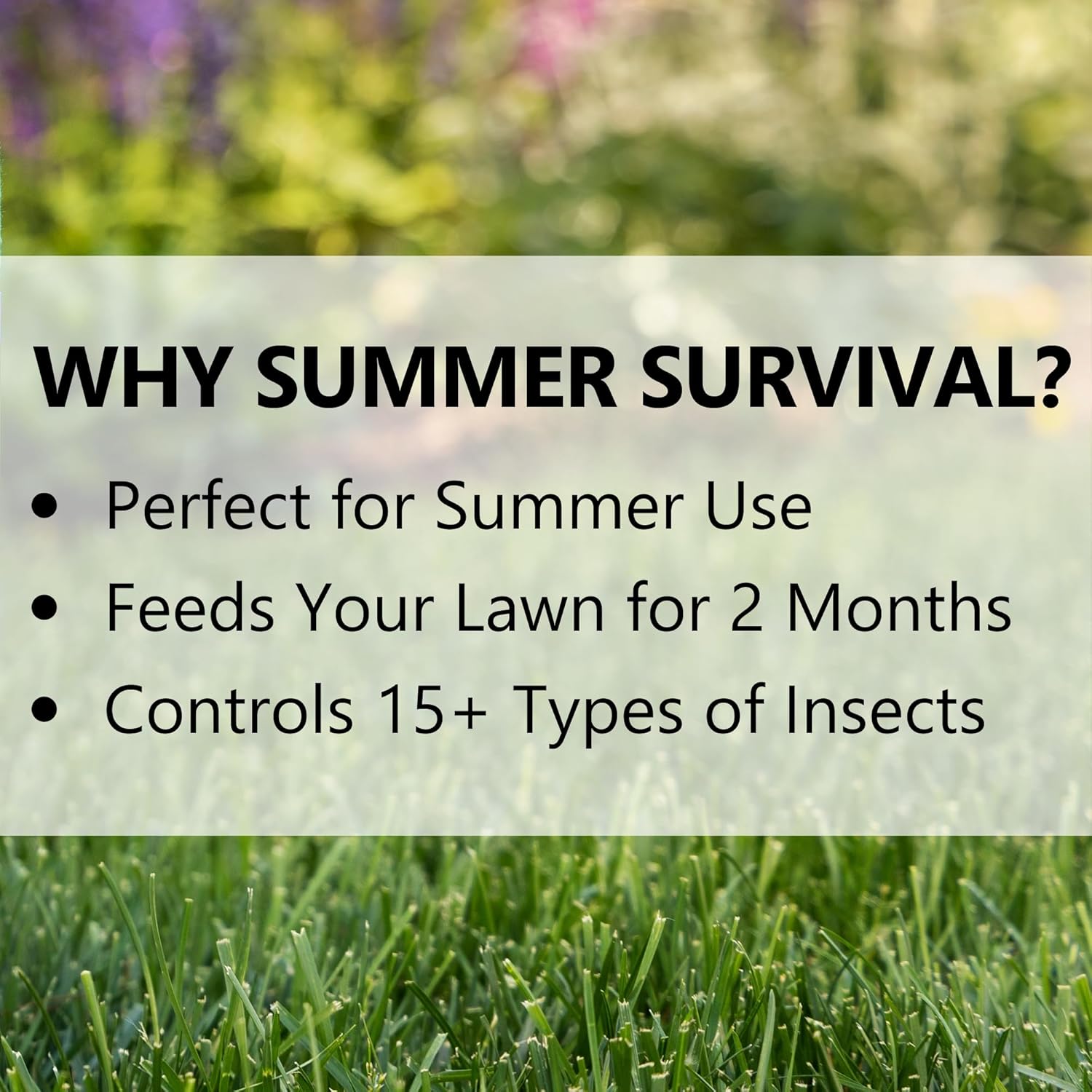 Jonathan Green (12011) Summer Survival Insect Control with Lawn Fertilizer - 13-0-3 Grass Fertilizer (5,000 Sq. Ft.)