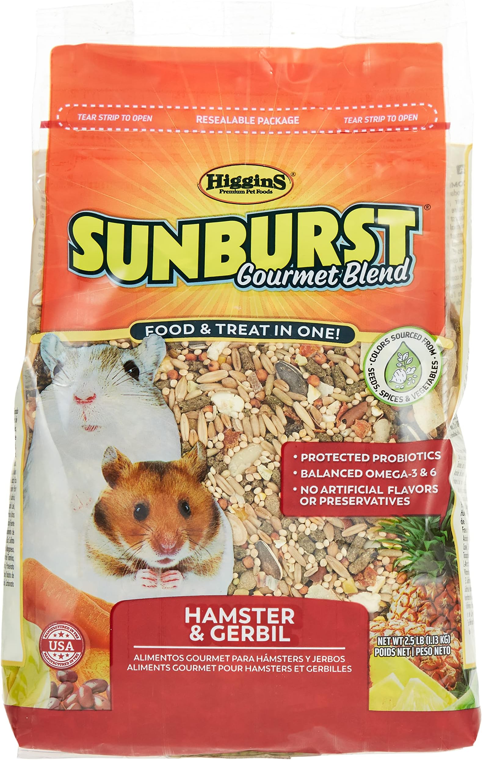 Higgins Sunburst Gourmet Food Mix for Hamsters and Gerbils Amazon.ca