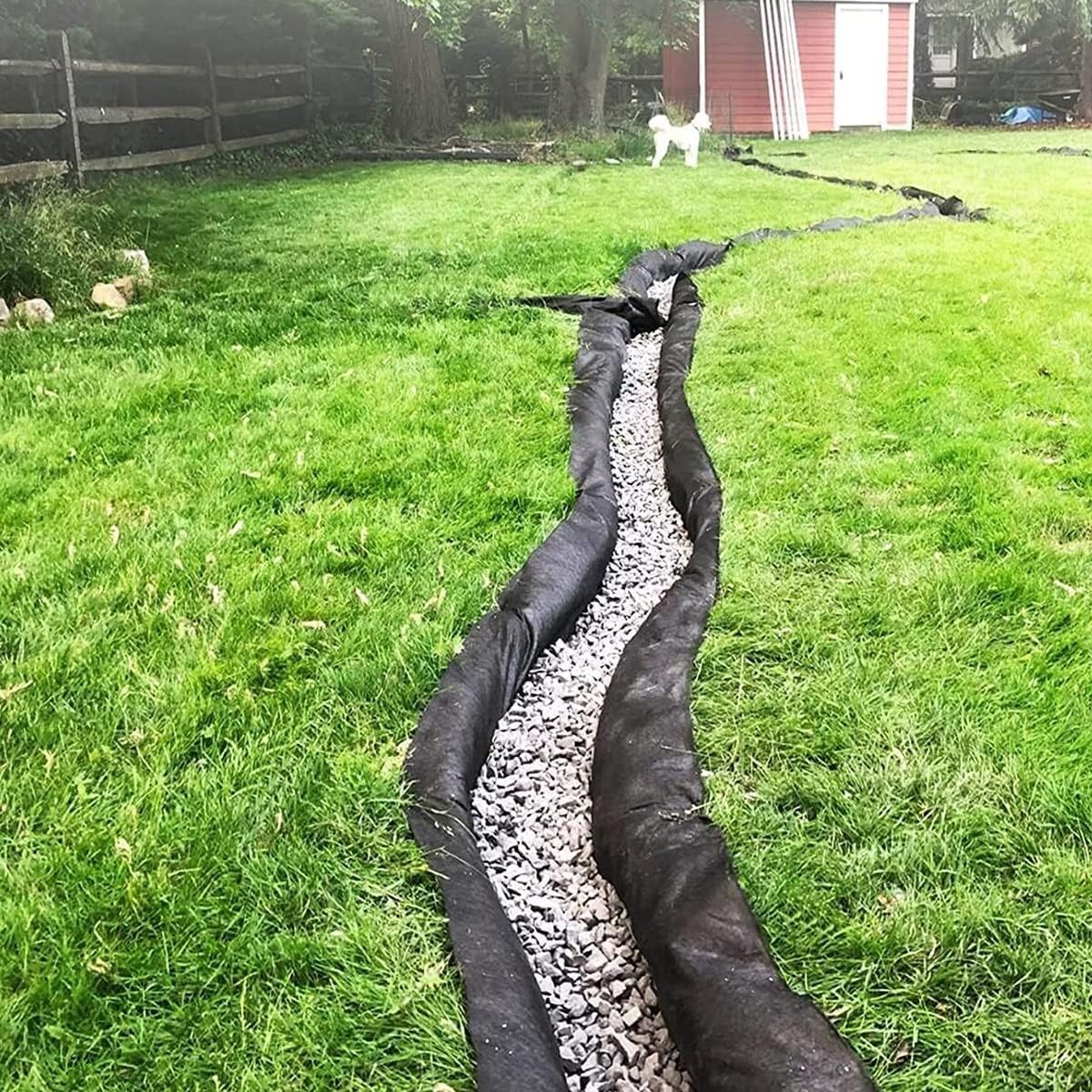 Wytrzymała membrana do zwalczania chwastów, Tkanina barierowa przeciw chwastom w kolorze czarnym, wiele rozmiarów(1x10m/3.3x32.8ft)