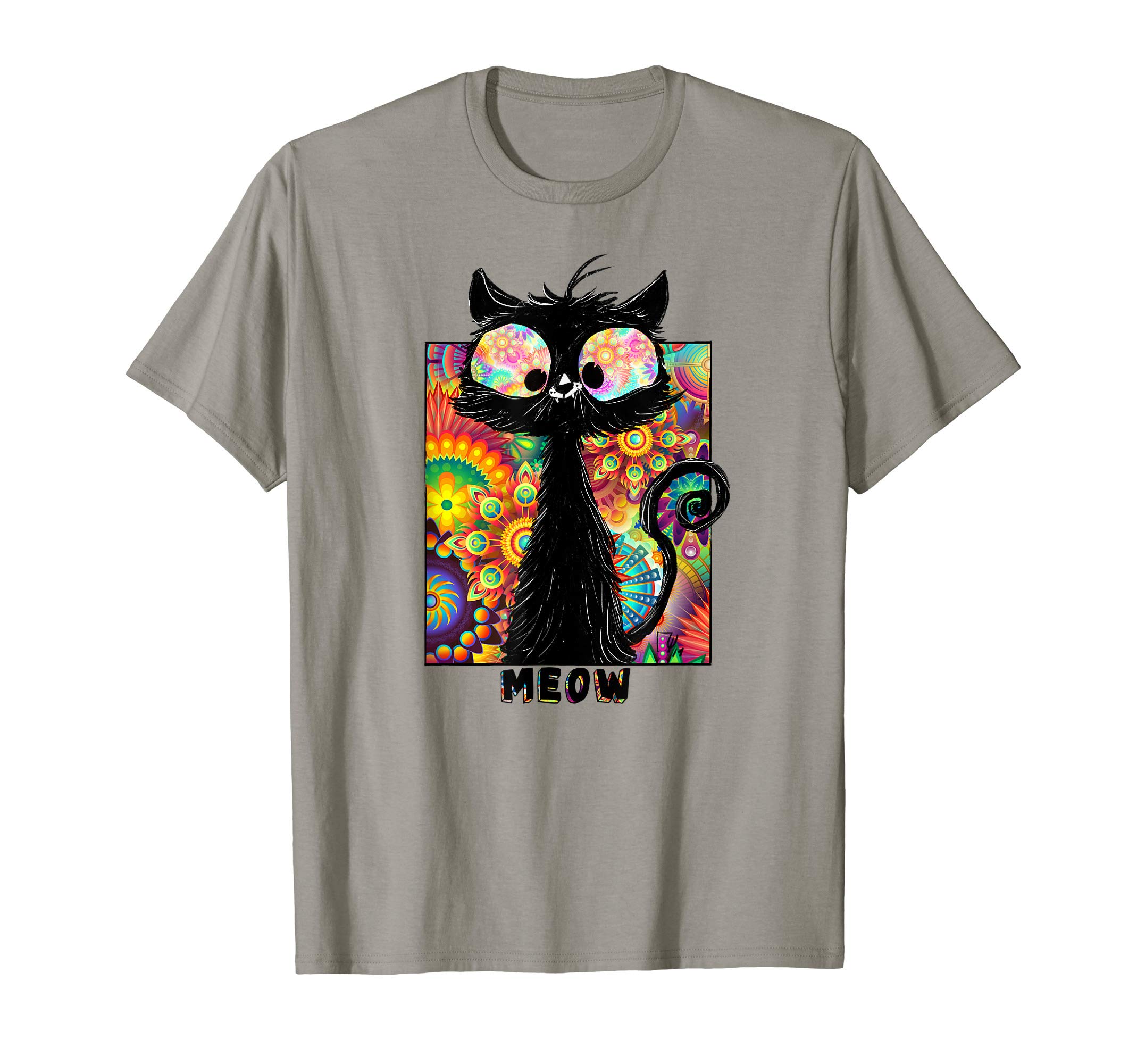 Funny Colored Cat Shirts and Gifts | Men WomenPsychedelic Cat Shirt | Colored Cat Tee | Funny Cat Tee T-Shirt