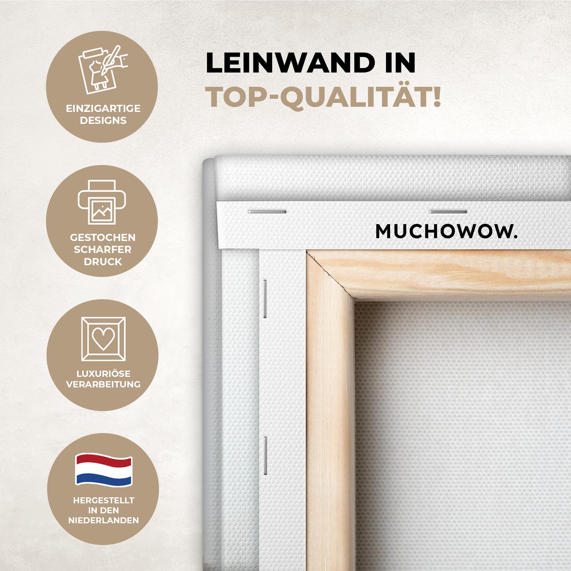 MuchoWow© Bilder Groß Groß 140x90 cm XXL Wohnzimmer Deko Modern Wandbild XXL Kunstdruck auf Leinwand Bild Schlafzimmer über Bett Room Decor Geschenke Stadt - Architektur - Gebäude - Schwarzweiß