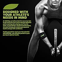 Vista 5 de SENTEQ Codera de tenista, codera para tendinitis y codo de tenis con envolturas de neopreno, cómodas correas para codo de golfistas, coderas