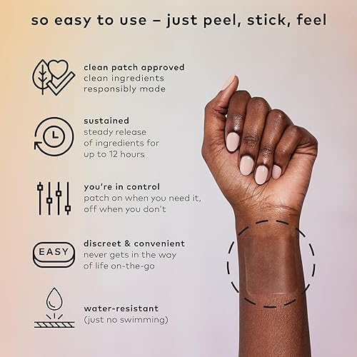 Miniatura 3 de The Good Patch - Parche natural de cáñamo para dormir para adultos - Parche de nite de liberación sostenida - Parche de sueño de hierbas con cáñamo